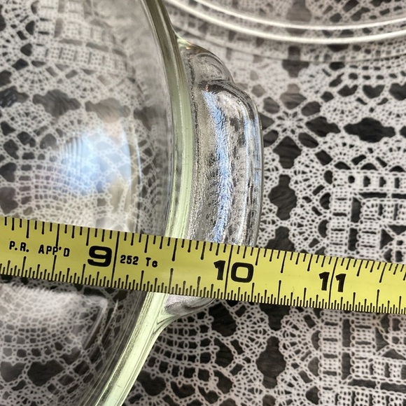 Vintage Early Clear Pyrex Dish Clear Casserole with Lid 4 Cup - Picture 14 of 16